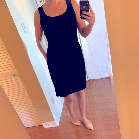 Vintage Velvet Little Black Dress - Picture 3 of 3